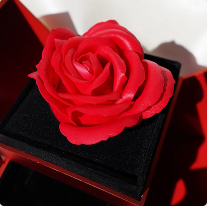 Daughter's 4-Leaf Clover "Lucky Charm" Necklace and Forever Red Gift Box