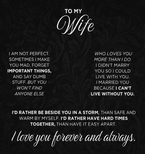 To My Wife