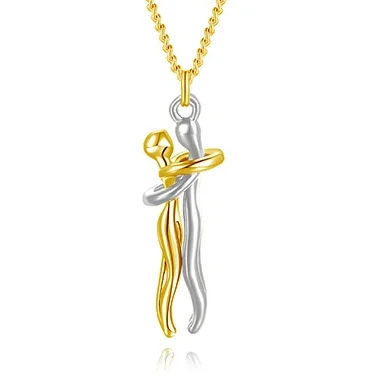 To My Daughter - "Embrace" Necklace with Wooden gift box