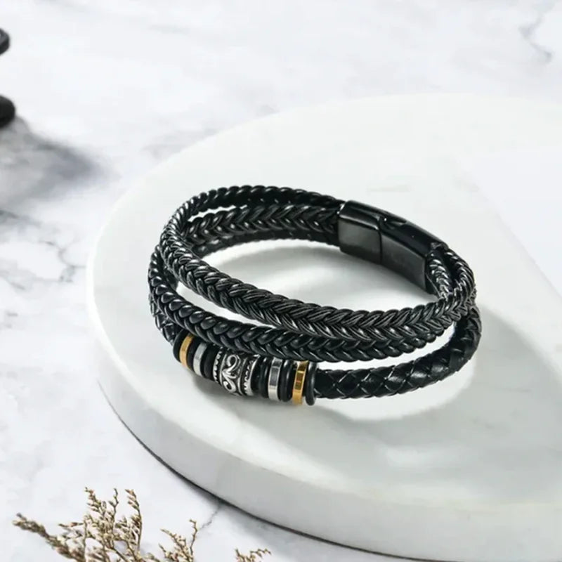 To My Son - "Love You Forever" Bracelet Gift Set with Wooden box