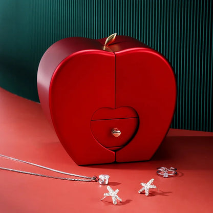 Daughter's 4-Leaf Clover "Lucky Charm" Necklace and Forever Red Gift Box
